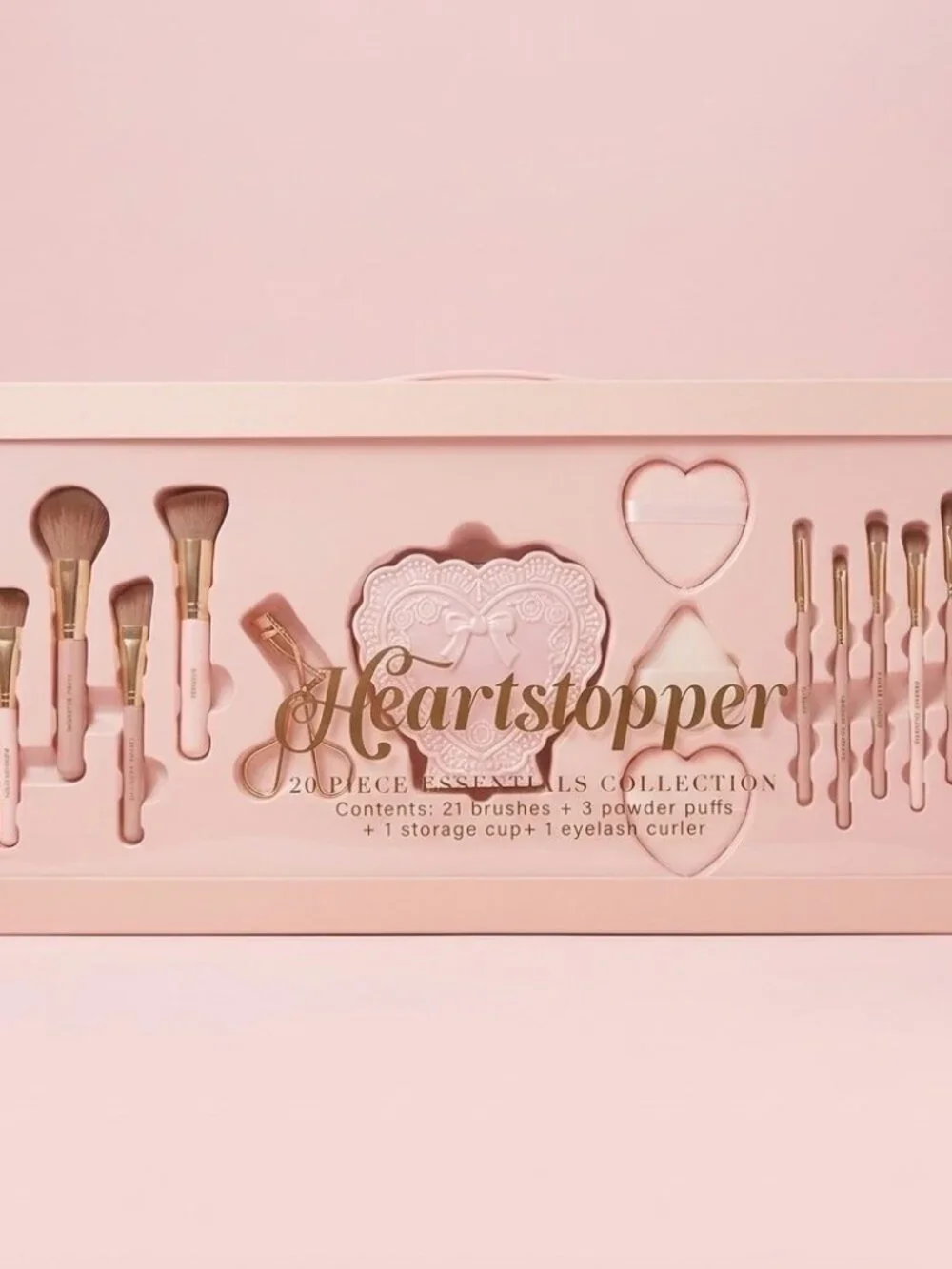 NWT TikTok Viral Heartstopper Pink Makeup Brush Set